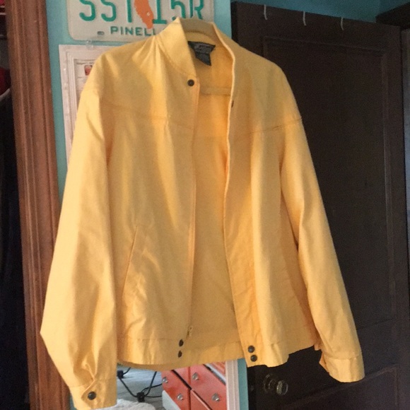 oversized yellow coat